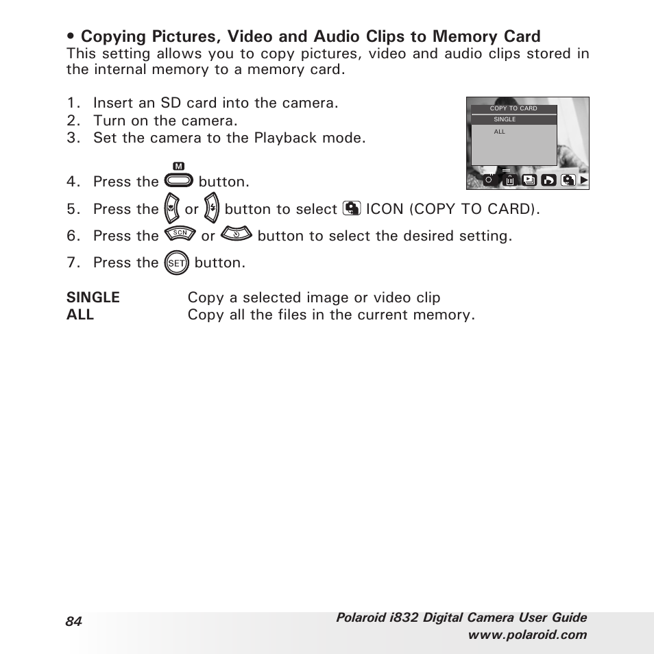 Polaroid i832 User Manual | Page 84 / 110