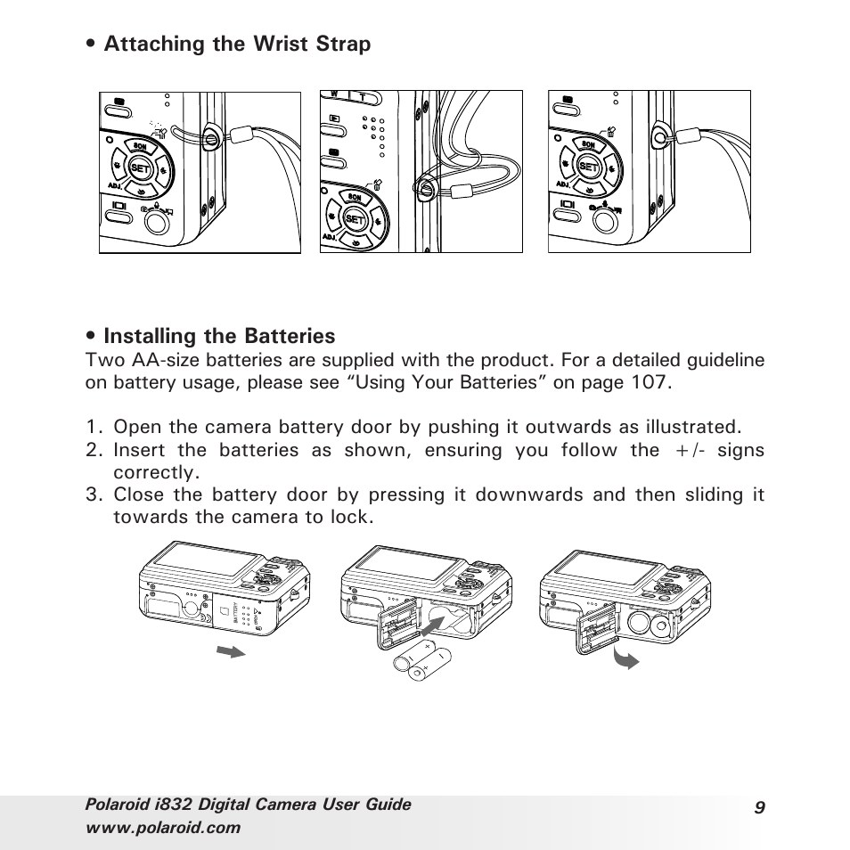 Polaroid i832 User Manual | Page 9 / 110