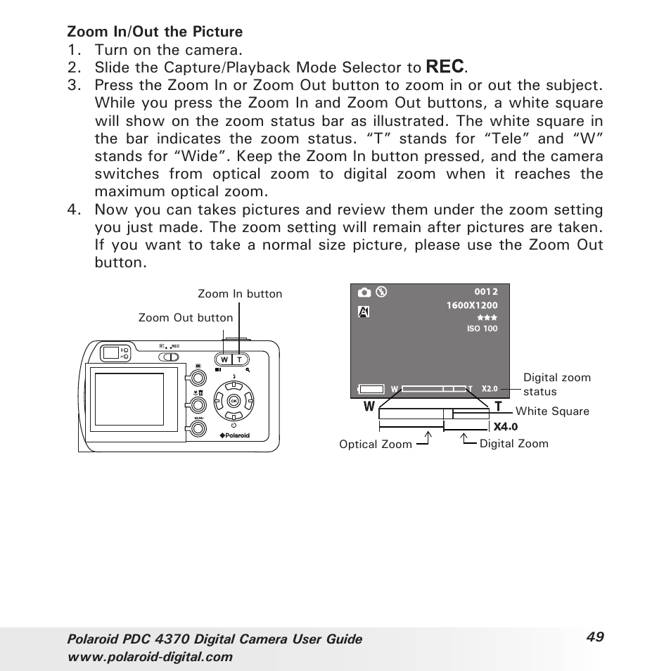 Polaroid PDC 4370 User Manual | Page 49 / 103