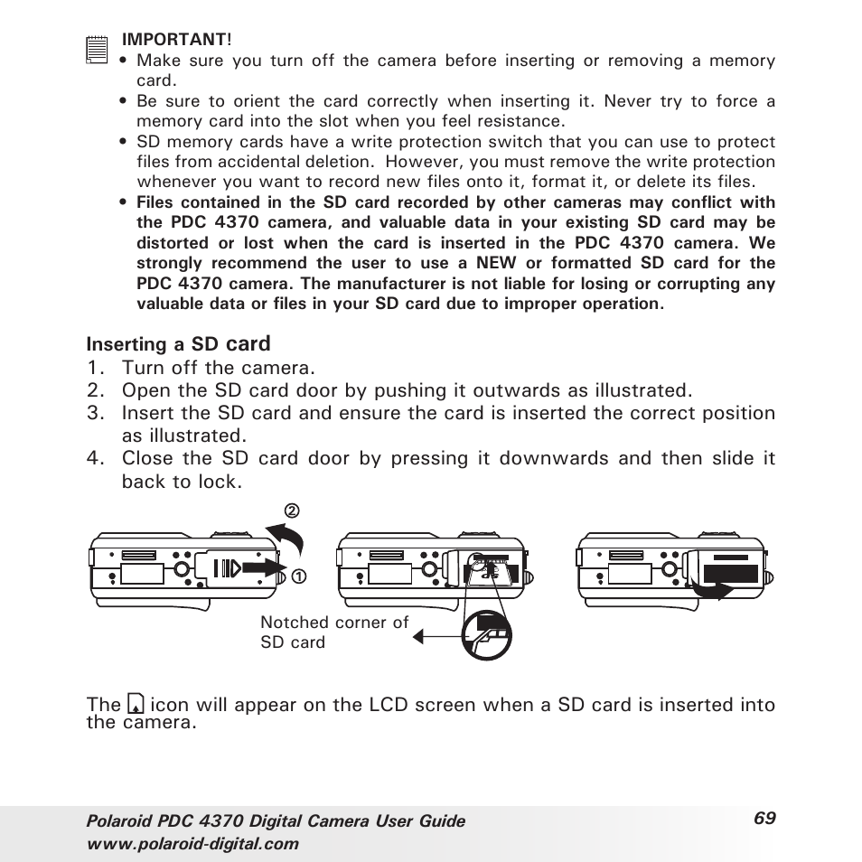 Card | Polaroid PDC 4370 User Manual | Page 69 / 103