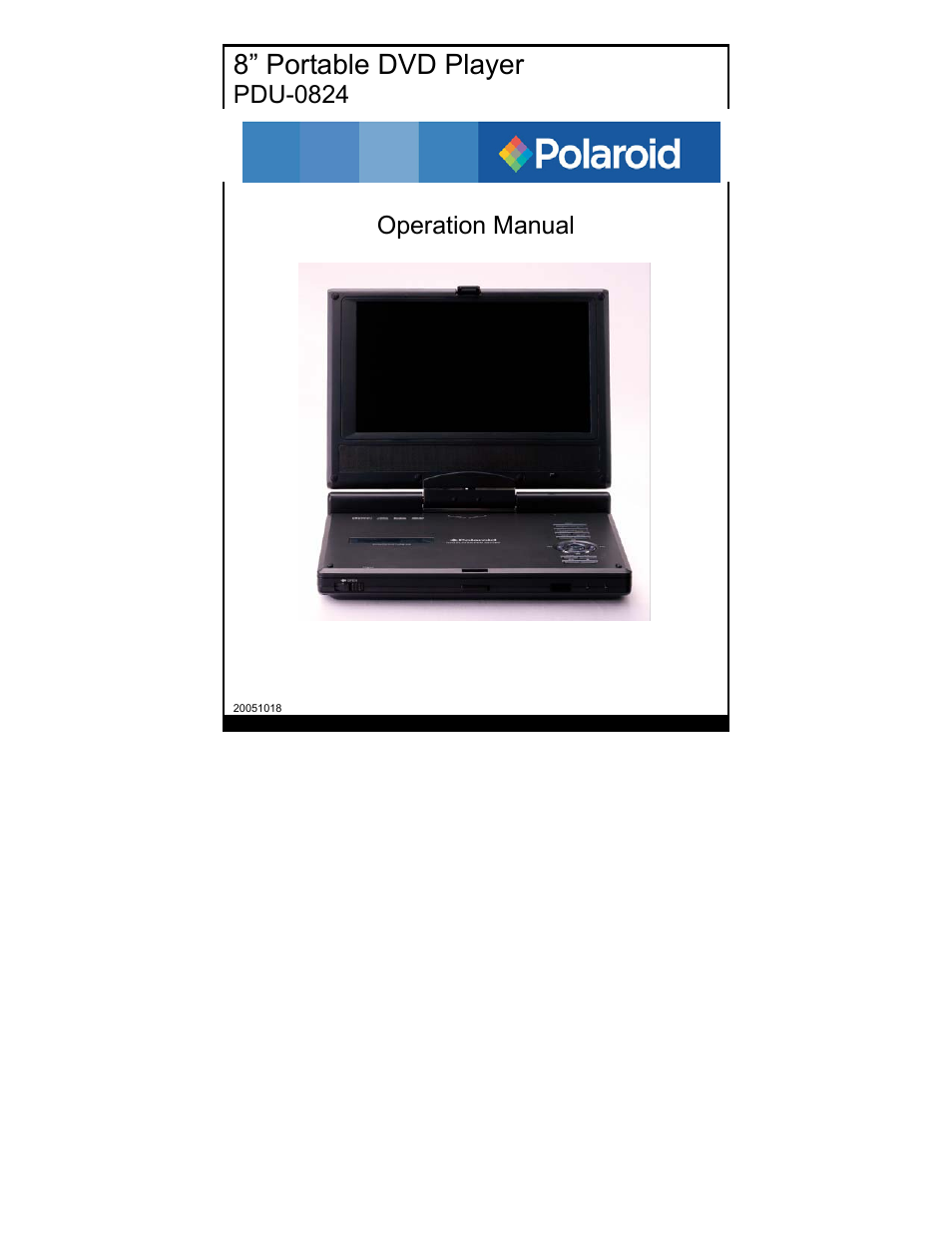 Polaroid PDU-0824 User Manual | 44 pages