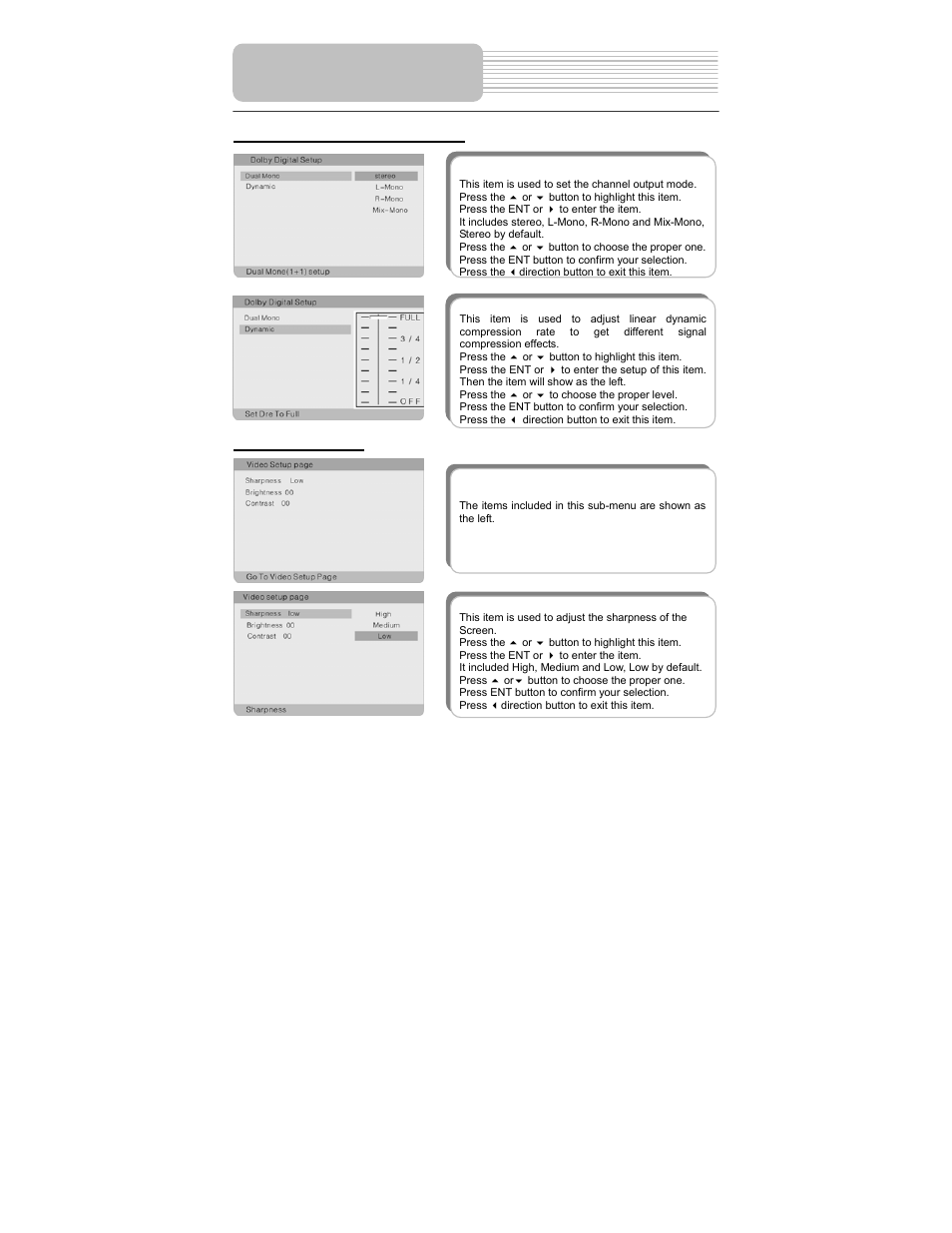 System setup | Polaroid PDU-0824 User Manual | Page 36 / 44