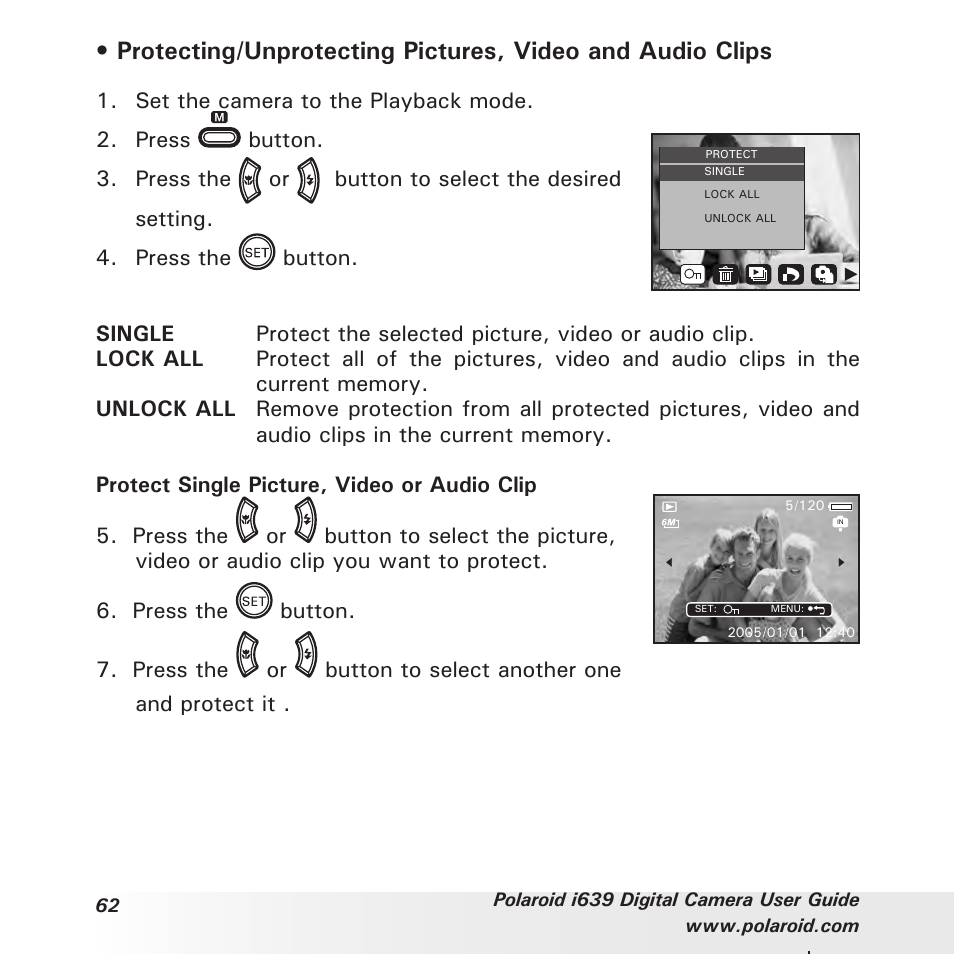 Polaroid i639 User Manual | Page 62 / 107