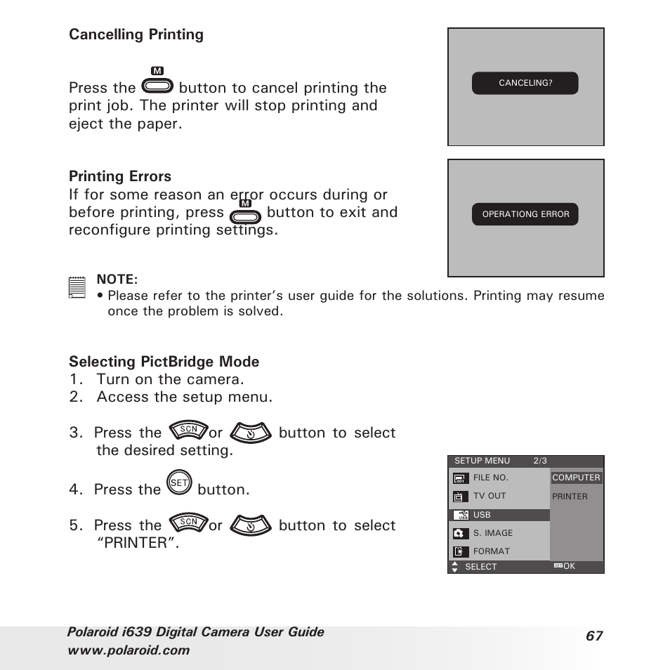 Polaroid i639 User Manual | Page 67 / 107