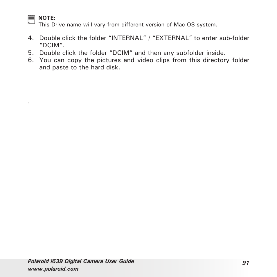 Polaroid i639 User Manual | Page 91 / 107