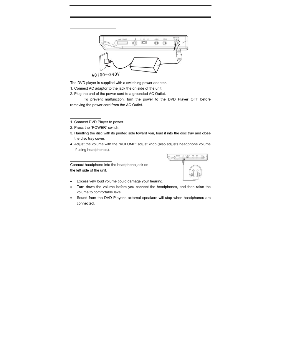 Playback preparations | Polaroid PDV-0801A User Manual | Page 15 / 31