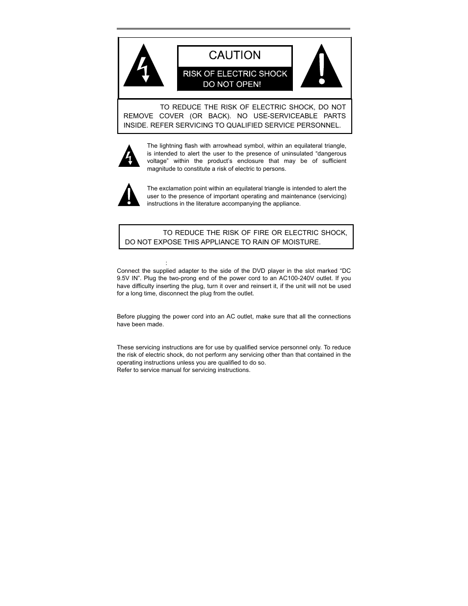 Important safety instruction | Polaroid PDV-0801A User Manual | Page 3 / 31