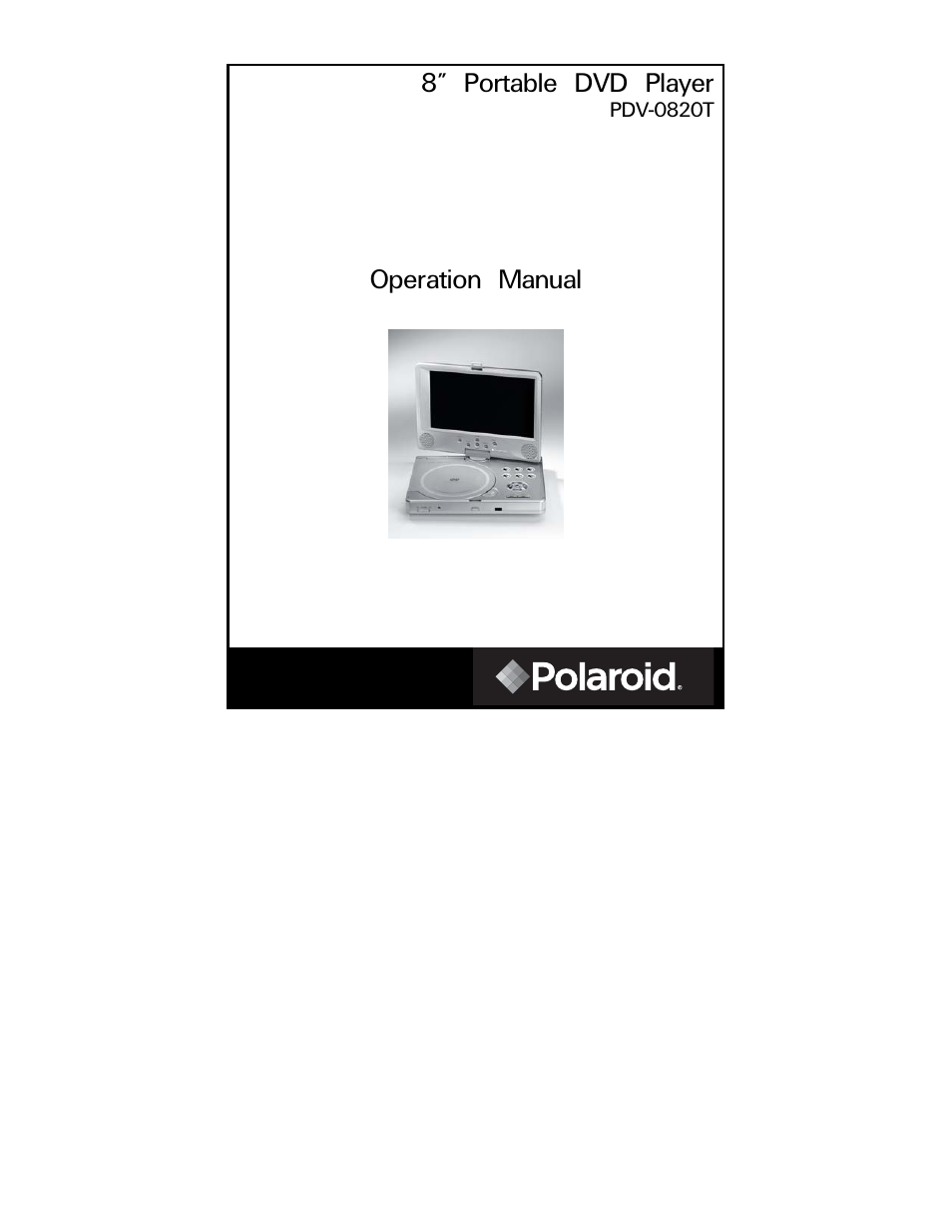 Polaroid PDV-0820T User Manual | 31 pages