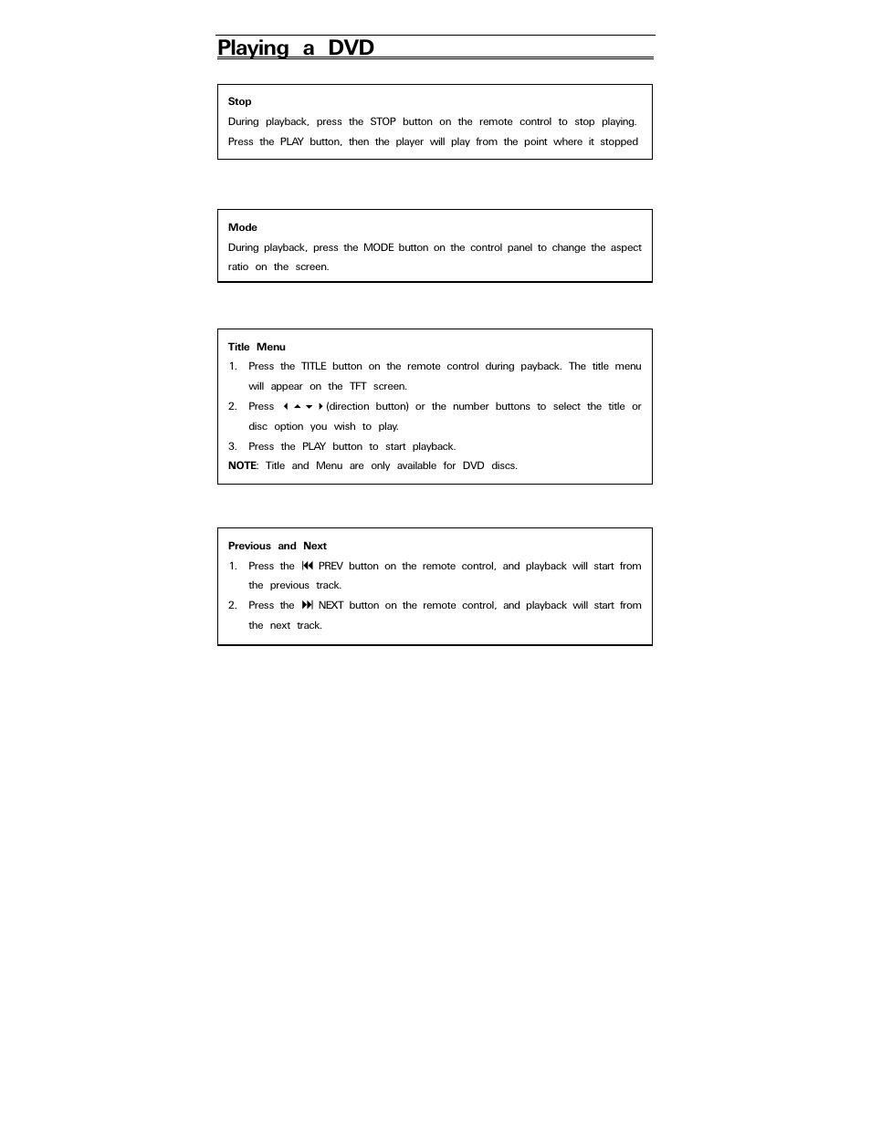 Playing a dvd | Polaroid PDV-0820T User Manual | Page 18 / 31