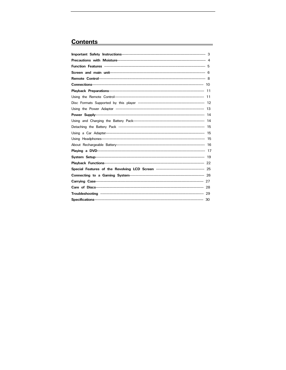 Polaroid PDV-0820T User Manual | Page 2 / 31