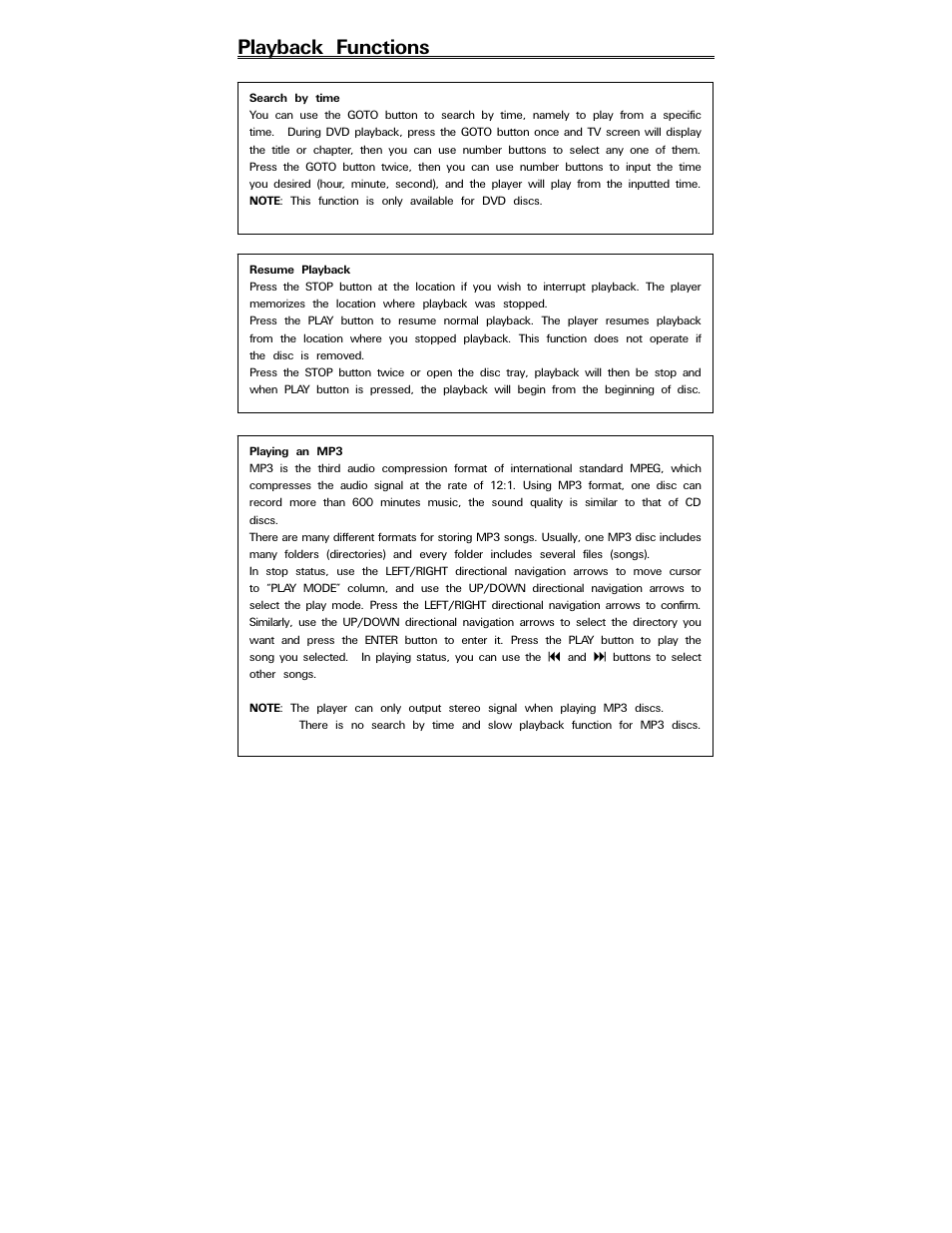 Playback functions | Polaroid PDV-0820T User Manual | Page 23 / 31