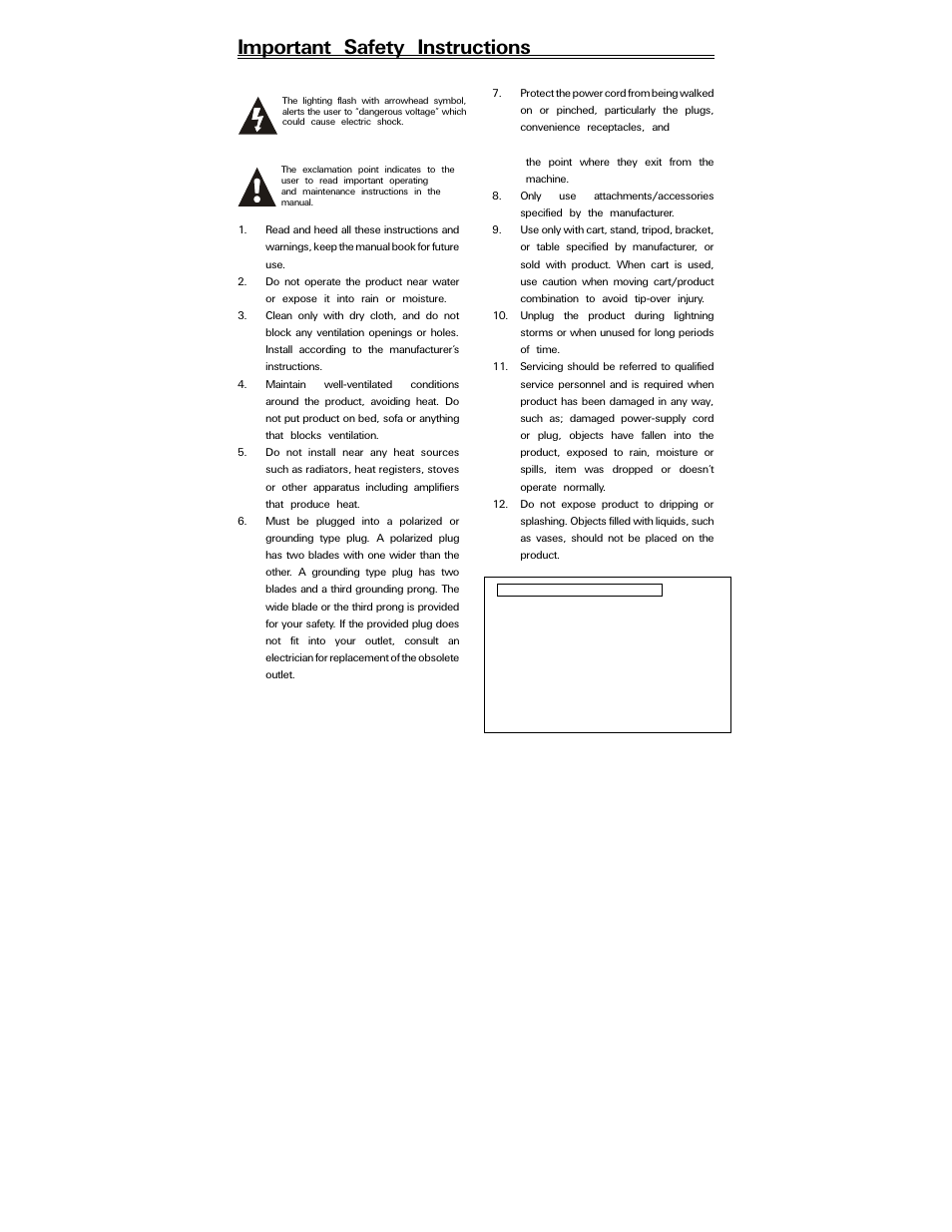 Important safety instructions | Polaroid PDV-0820T User Manual | Page 3 / 31