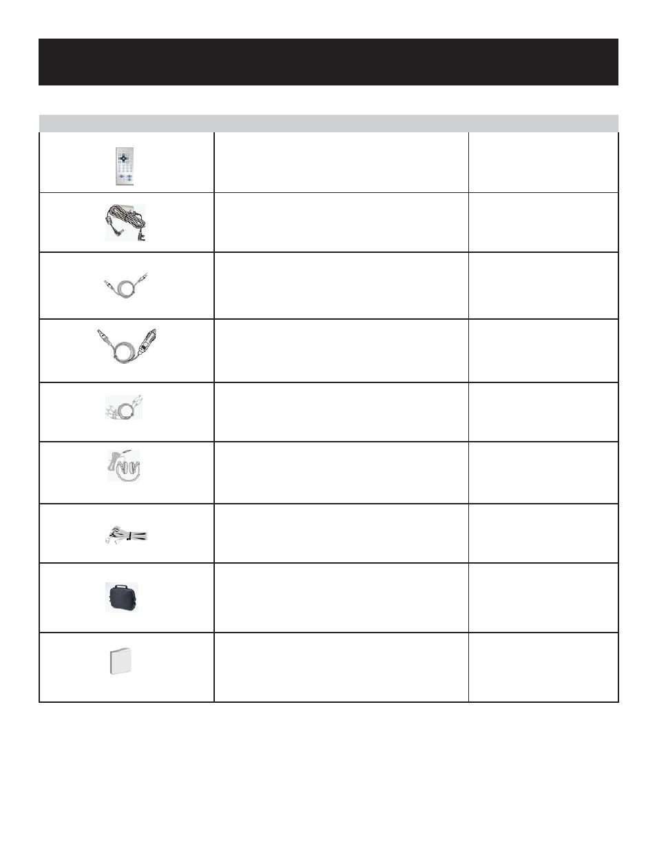 Accessories | Polaroid PDU-2728 User Manual | Page 6 / 28