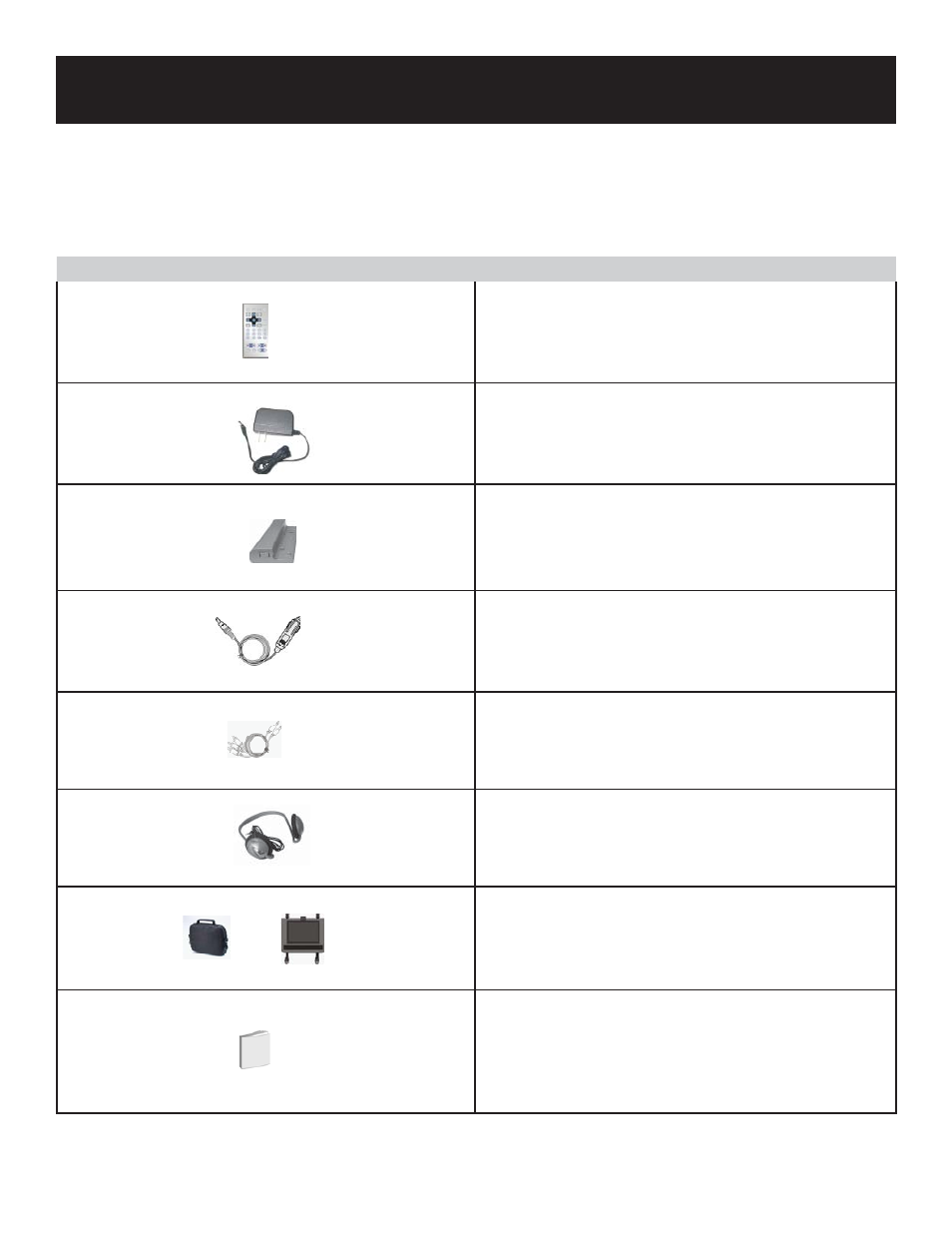 Accessories | Polaroid 20080109 User Manual | Page 6 / 35