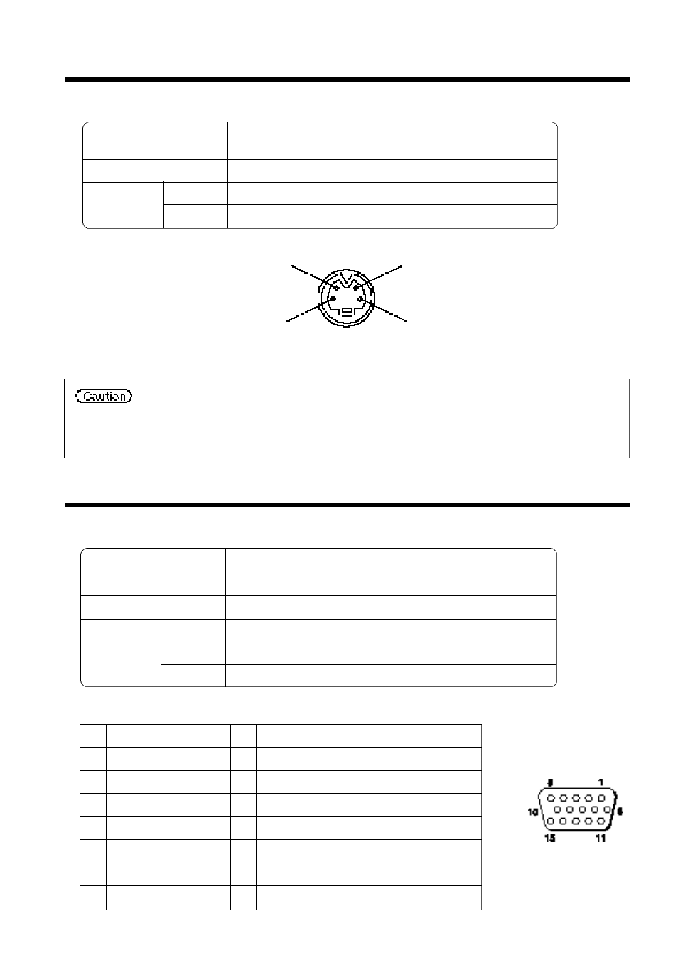 Connection to the video signal terminals, Connection to the rgb signal terminal | Polaroid PV 360 User Manual | Page 22 / 35