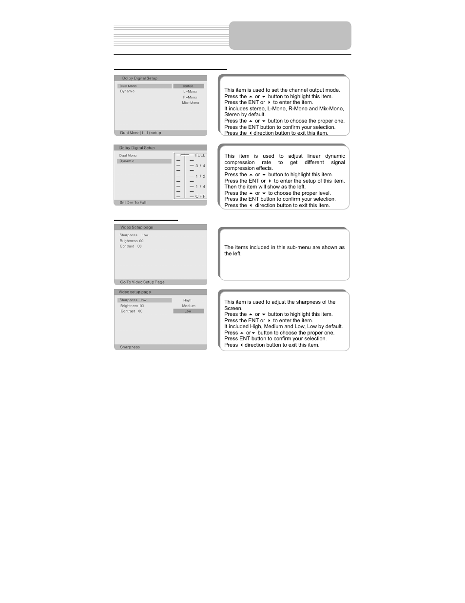 System setup | Polaroid PDM-0817 User Manual | Page 37 / 67
