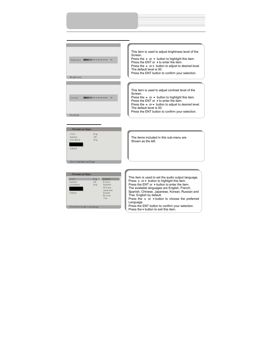 System setup | Polaroid PDM-0817 User Manual | Page 38 / 67