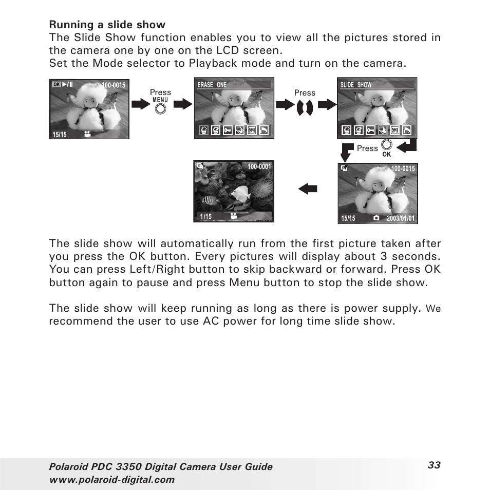 Polaroid PhotoMAX PDC 3350 User Manual | Page 33 / 63