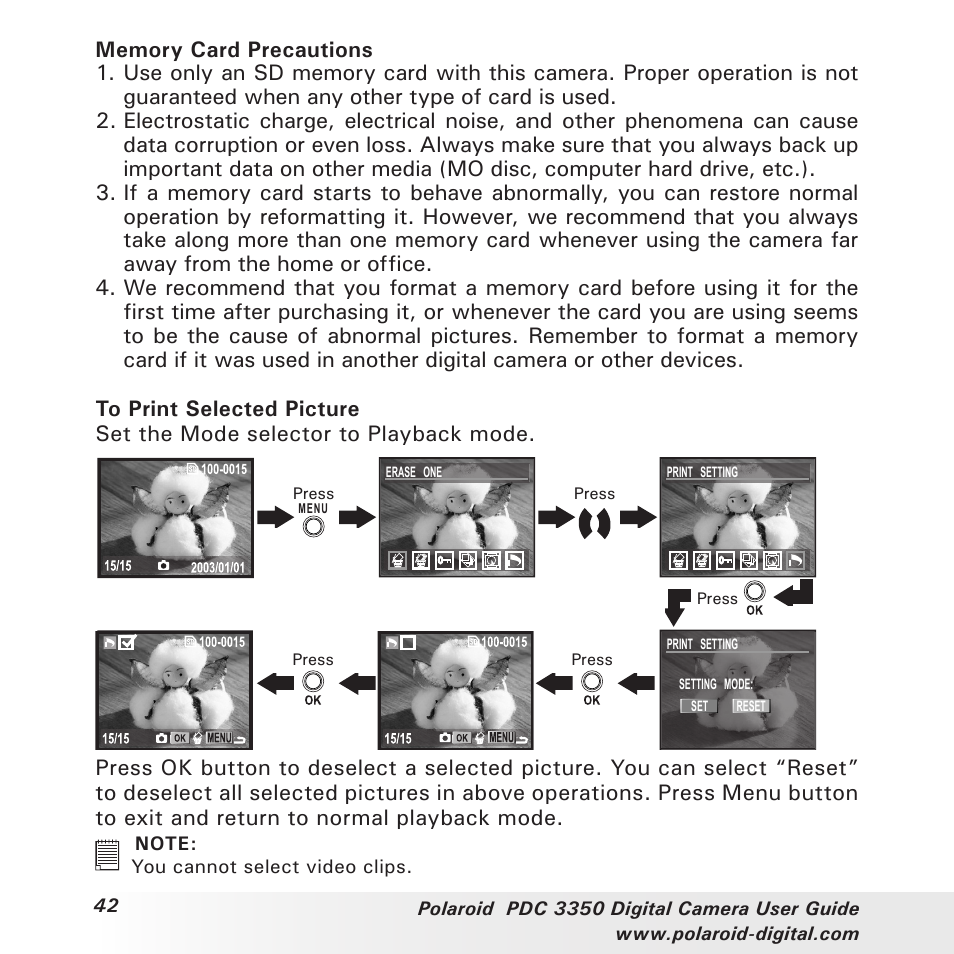 Polaroid PhotoMAX PDC 3350 User Manual | Page 42 / 63