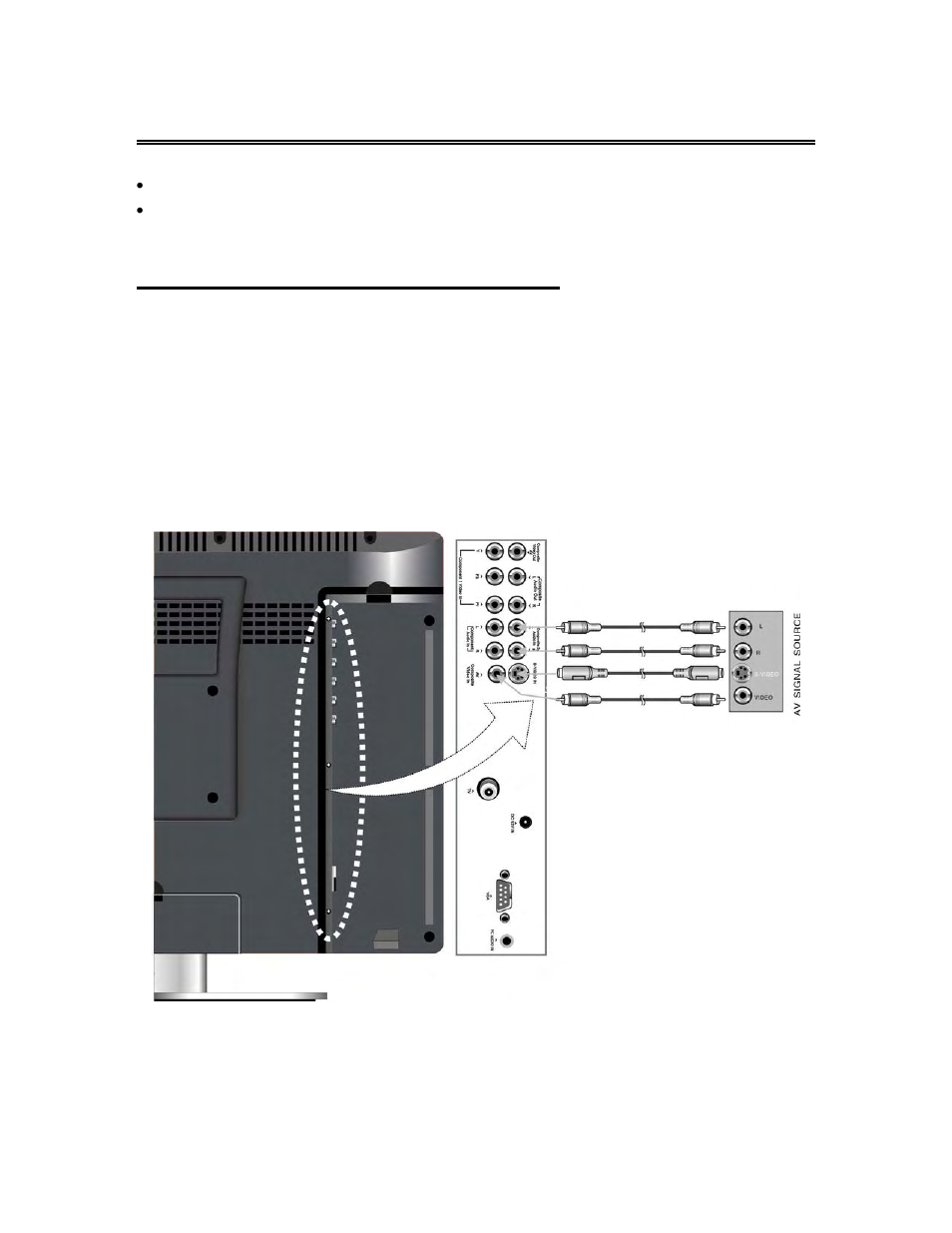 System connections, Connecting to external av signal source | Polaroid FXM-1911C User Manual | Page 13 / 43