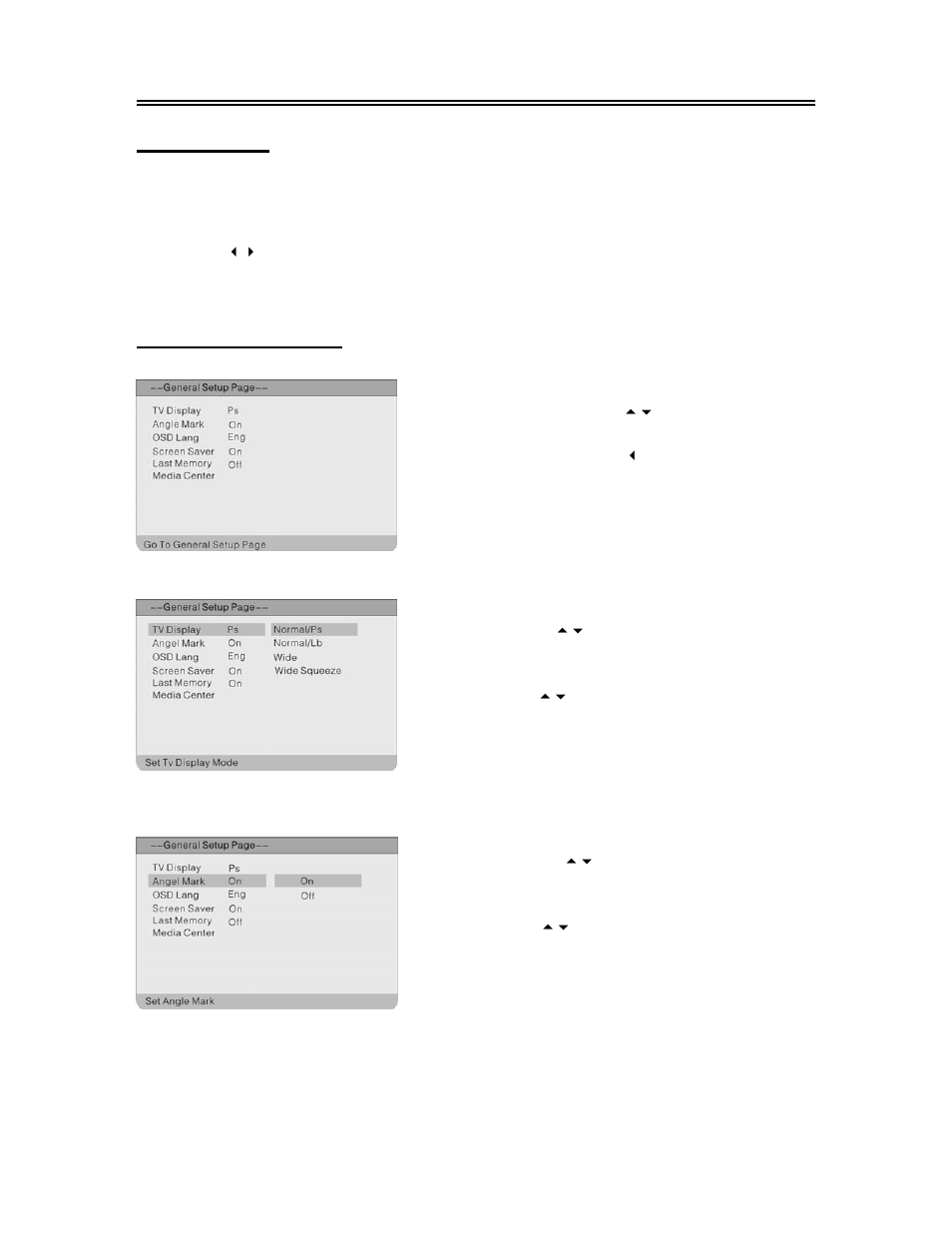 Dvd system setup, Preparations, General setup page | Polaroid FXM-1911C User Manual | Page 28 / 43