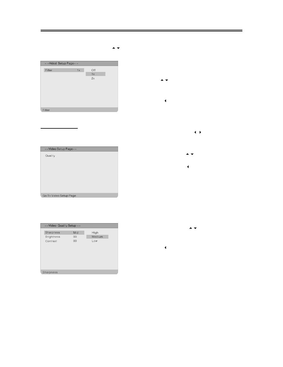 Dvd system setup (continued), Video setup | Polaroid FXM-1911C User Manual | Page 31 / 43