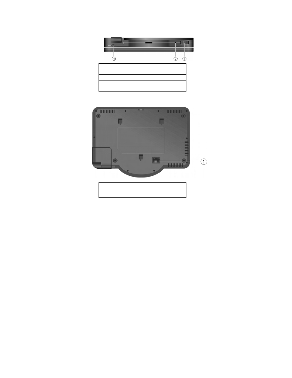 Back, Bottom | Polaroid MGX-0550 User Manual | Page 14 / 71