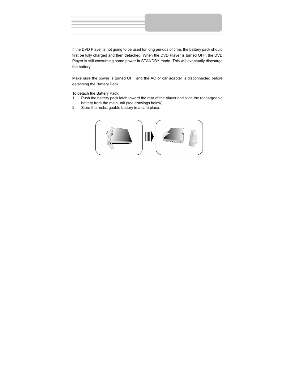 Rechargeable battery | Polaroid PDM-0990DS User Manual | Page 23 / 68
