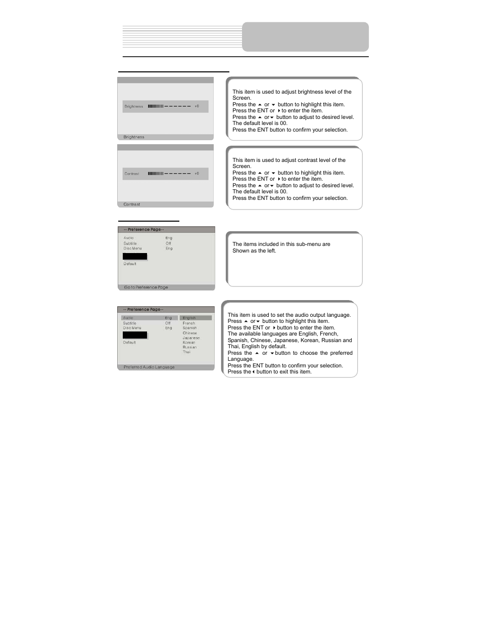 System setup | Polaroid PDM-0990DS User Manual | Page 39 / 68