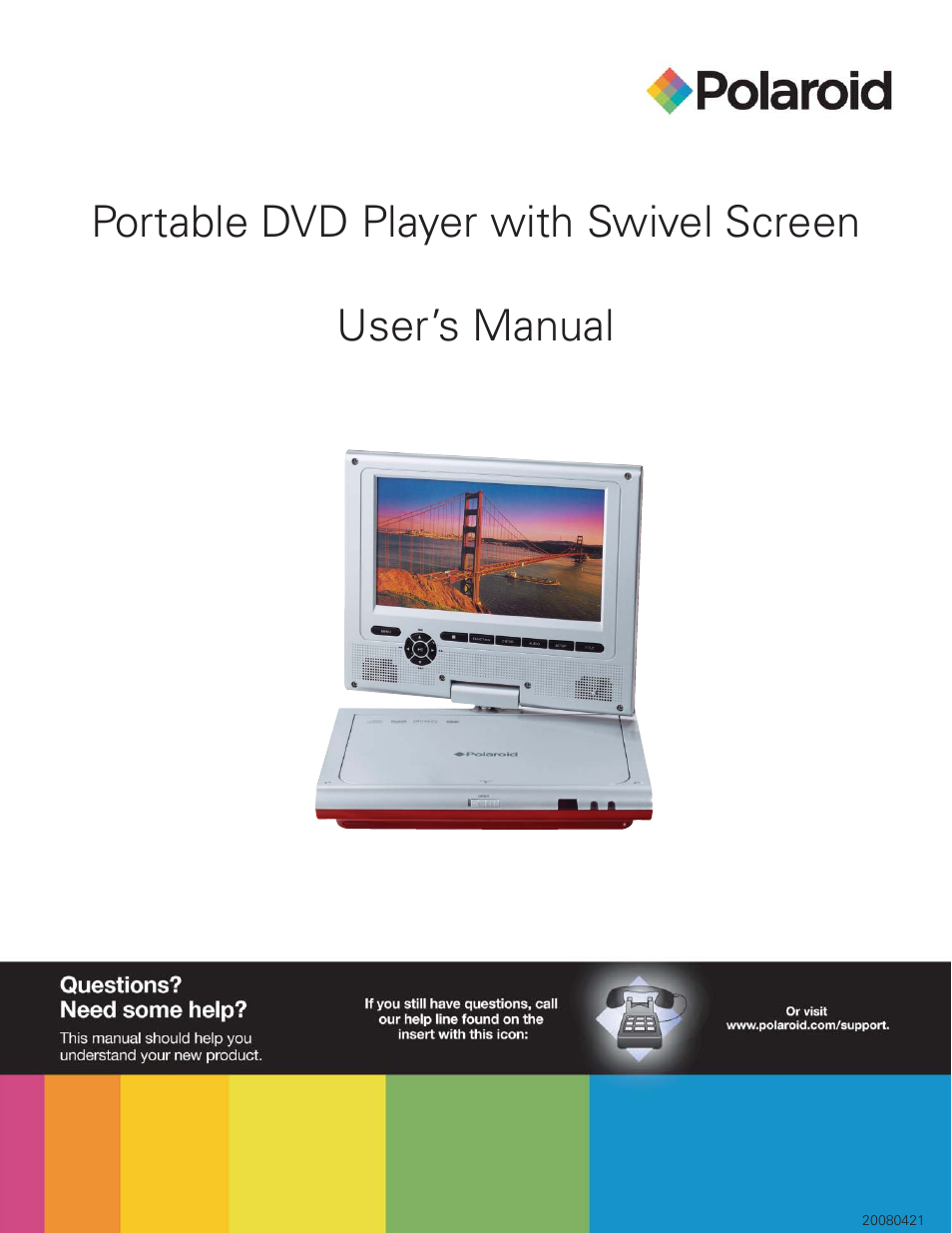 Polaroid 20080421 User Manual | 28 pages