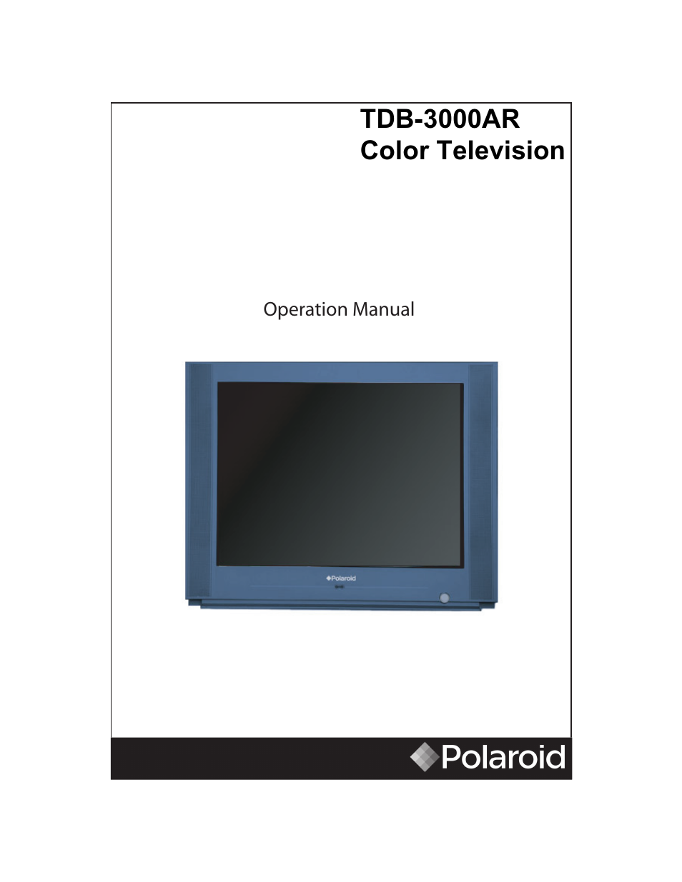 Polaroid TDB-3000AR User Manual | 29 pages