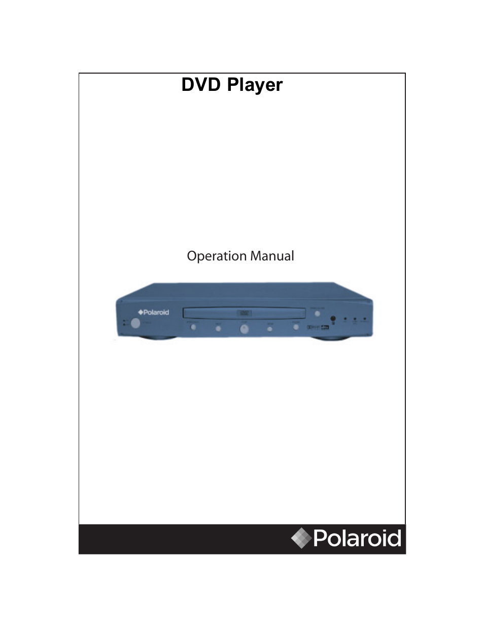 Dvd player | Polaroid TDB-3000AR User Manual | Page 14 / 29