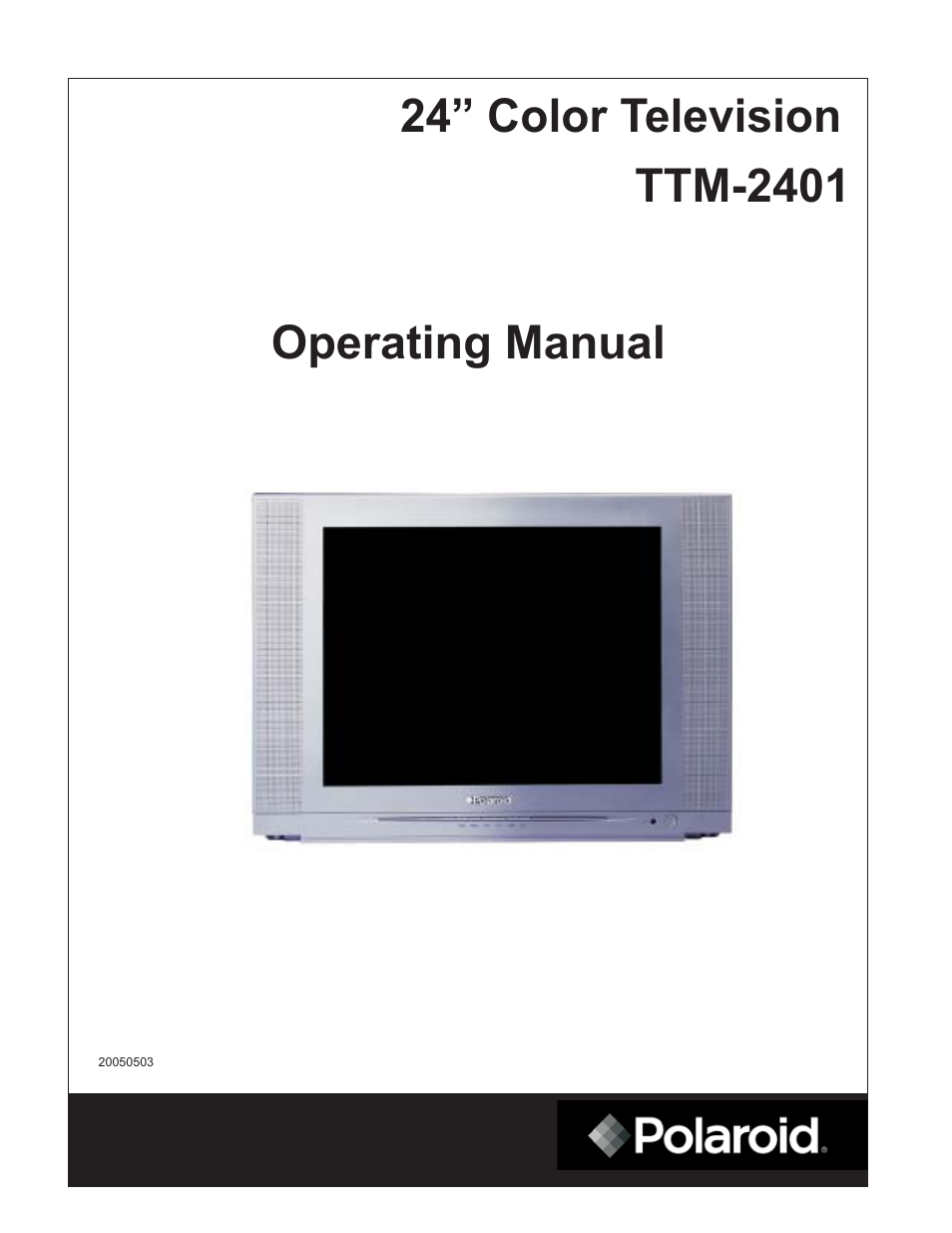 Polaroid TTM-2401 User Manual | 28 pages