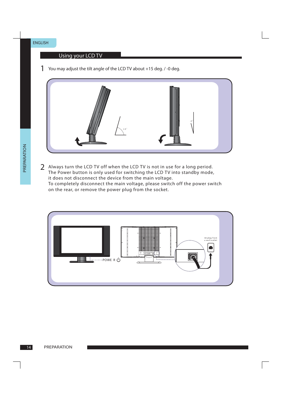 Using your lcd tv | Polaroid FLA-1911B User Manual | Page 15 / 29