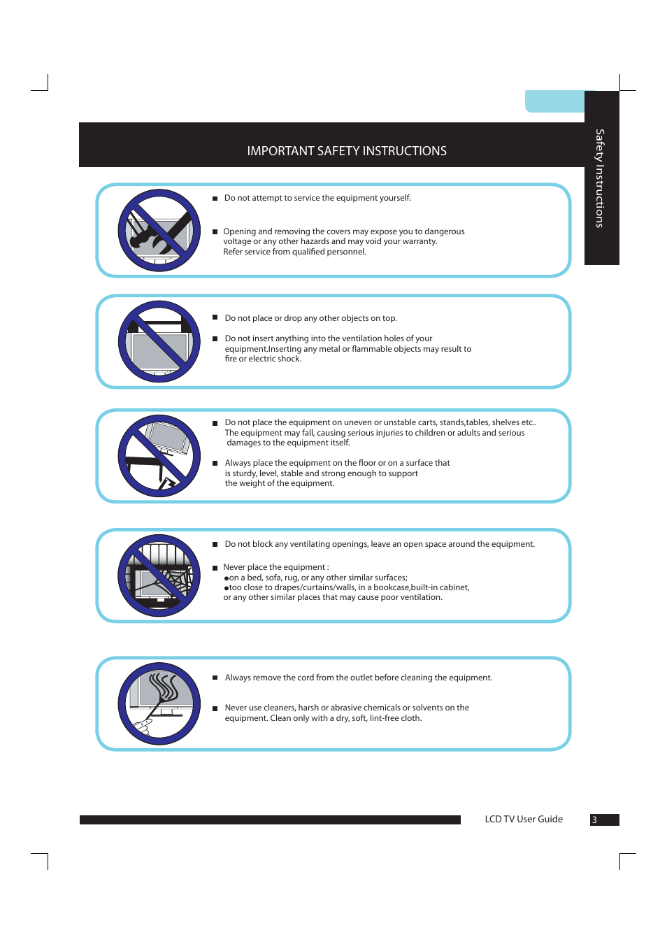 Important safety instructions | Polaroid FLA-1911B User Manual | Page 4 / 29