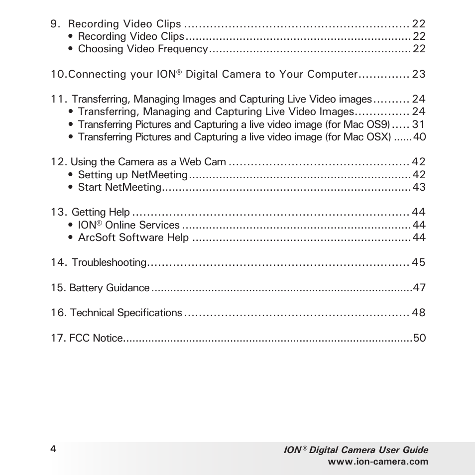 Polaroid ION User Manual | Page 4 / 51