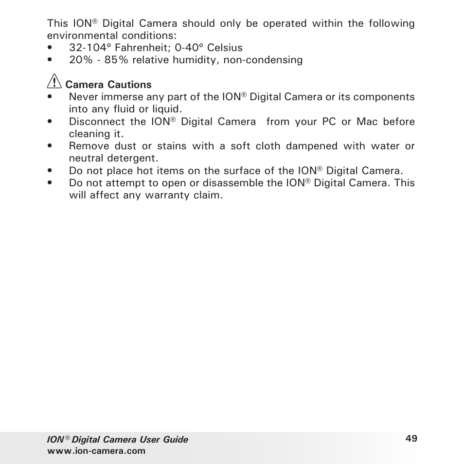 Polaroid ION User Manual | Page 49 / 51