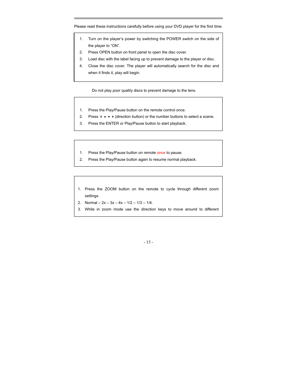 Play operation | Polaroid PDV-1008N User Manual | Page 15 / 27