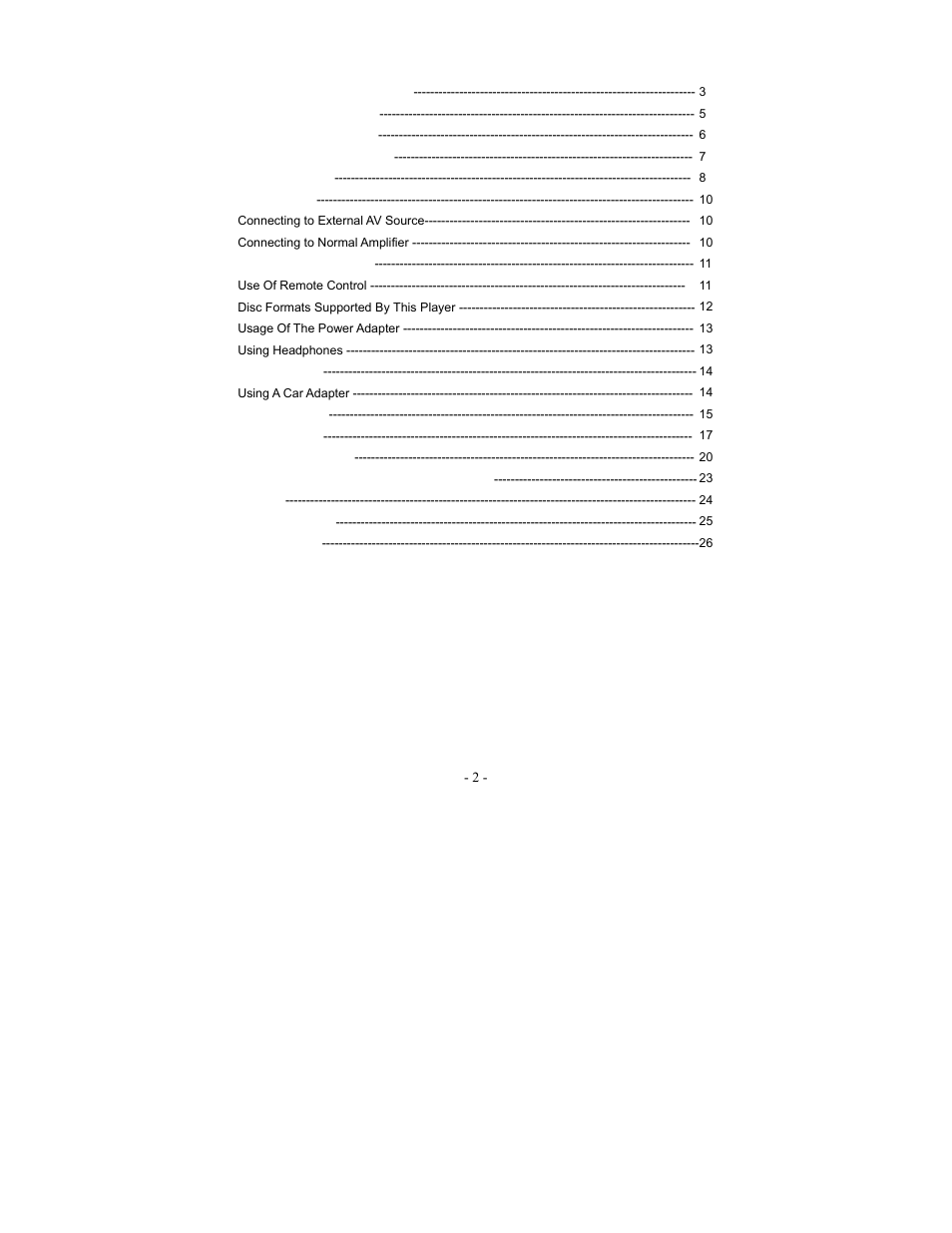 Polaroid PDV-1008N User Manual | Page 2 / 27