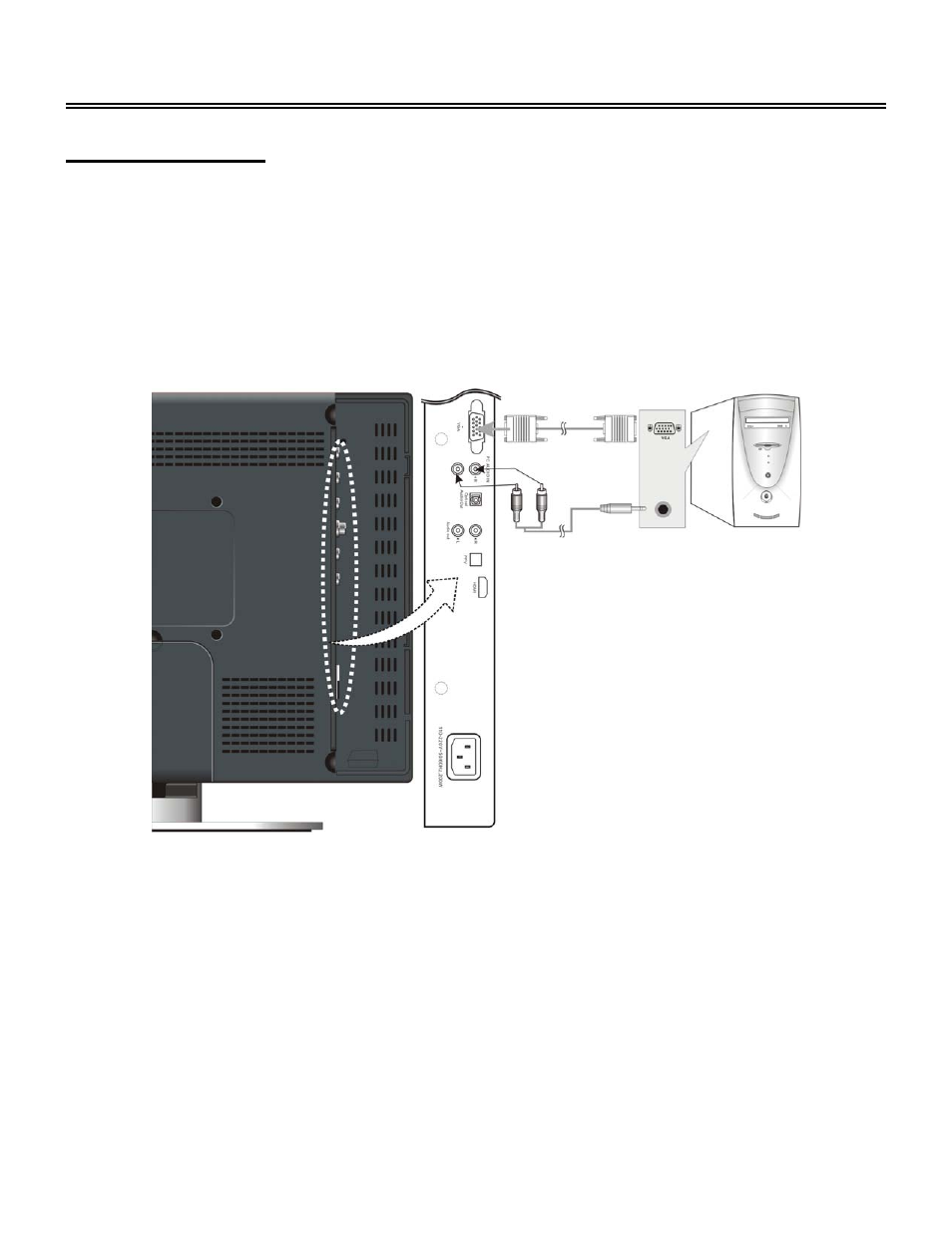 System connections, Connecting a pc | Polaroid 20070918 User Manual | Page 20 / 48