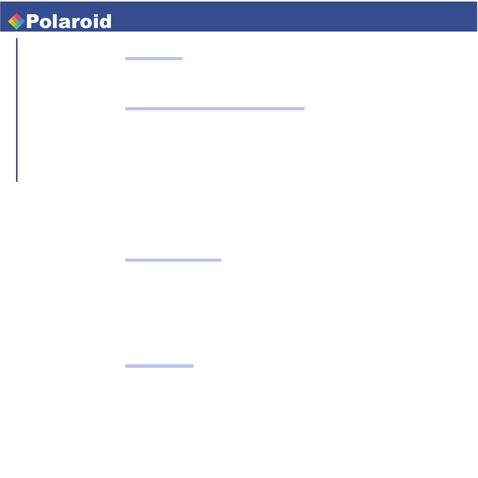 P100i, Polaroid, User’s manual | Polaroid P100i User Manual | Page 2 / 55