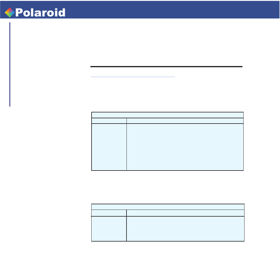 P100i, Polaroid, Ppendix | User’s manual, Accessories & supplies | Polaroid P100i User Manual | Page 54 / 55