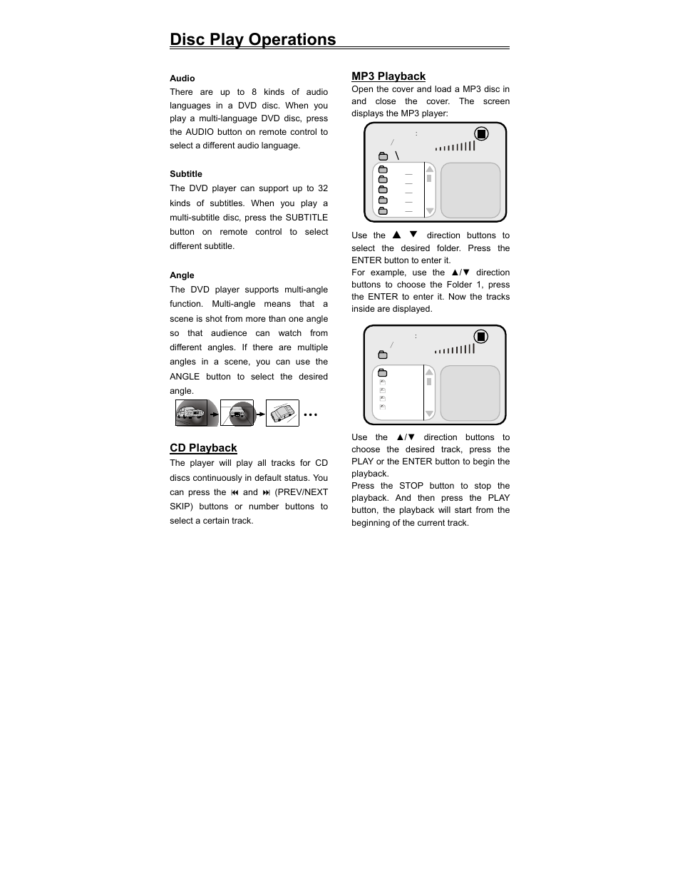 Disc play operations | Polaroid PDV-523M2 User Manual | Page 20 / 41