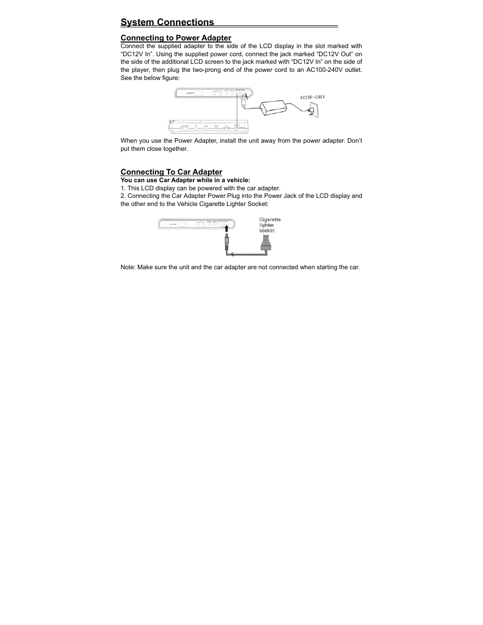 System connections | Polaroid PDV-523M2 User Manual | Page 33 / 41