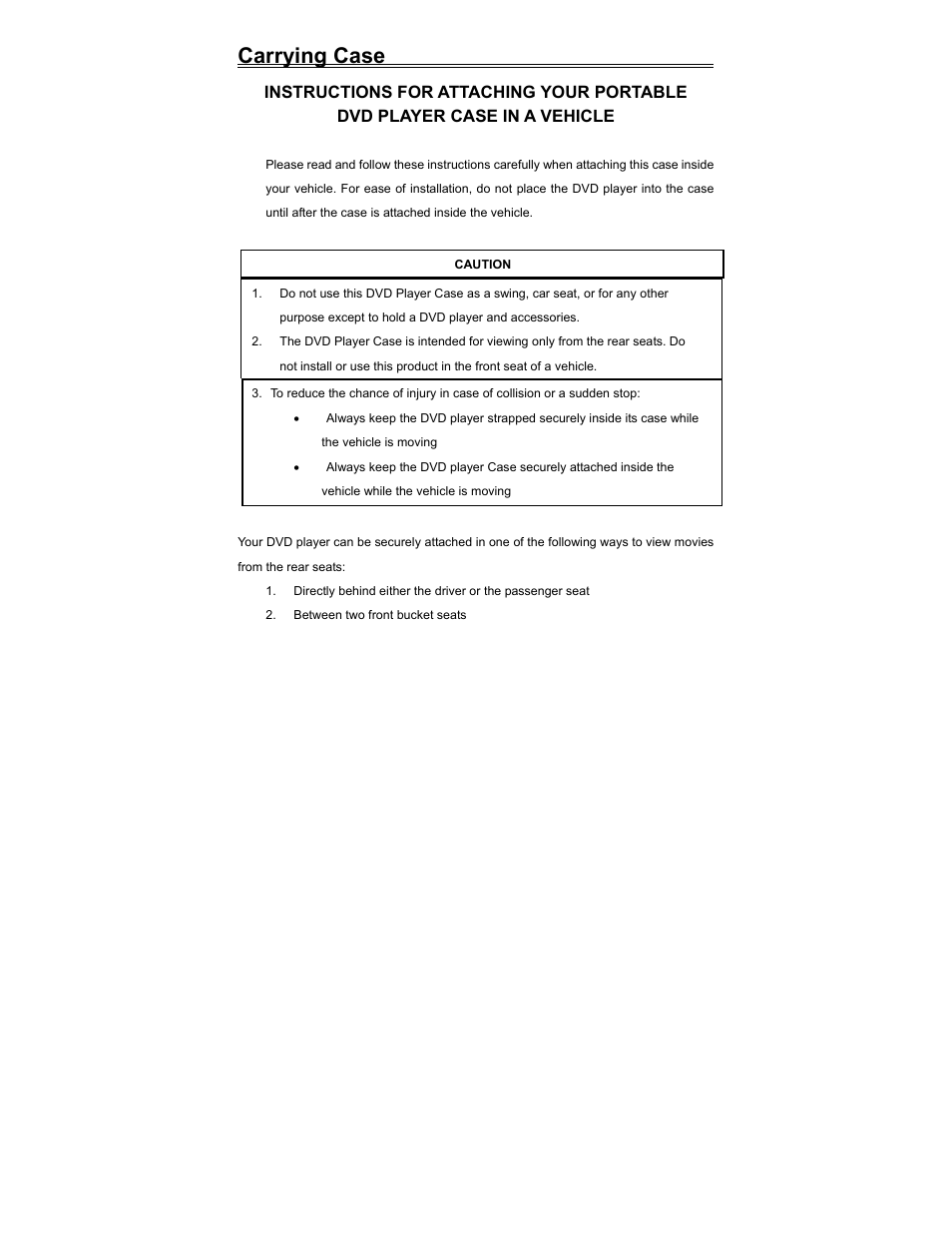 Carrying case | Polaroid PDV-523M2 User Manual | Page 35 / 41