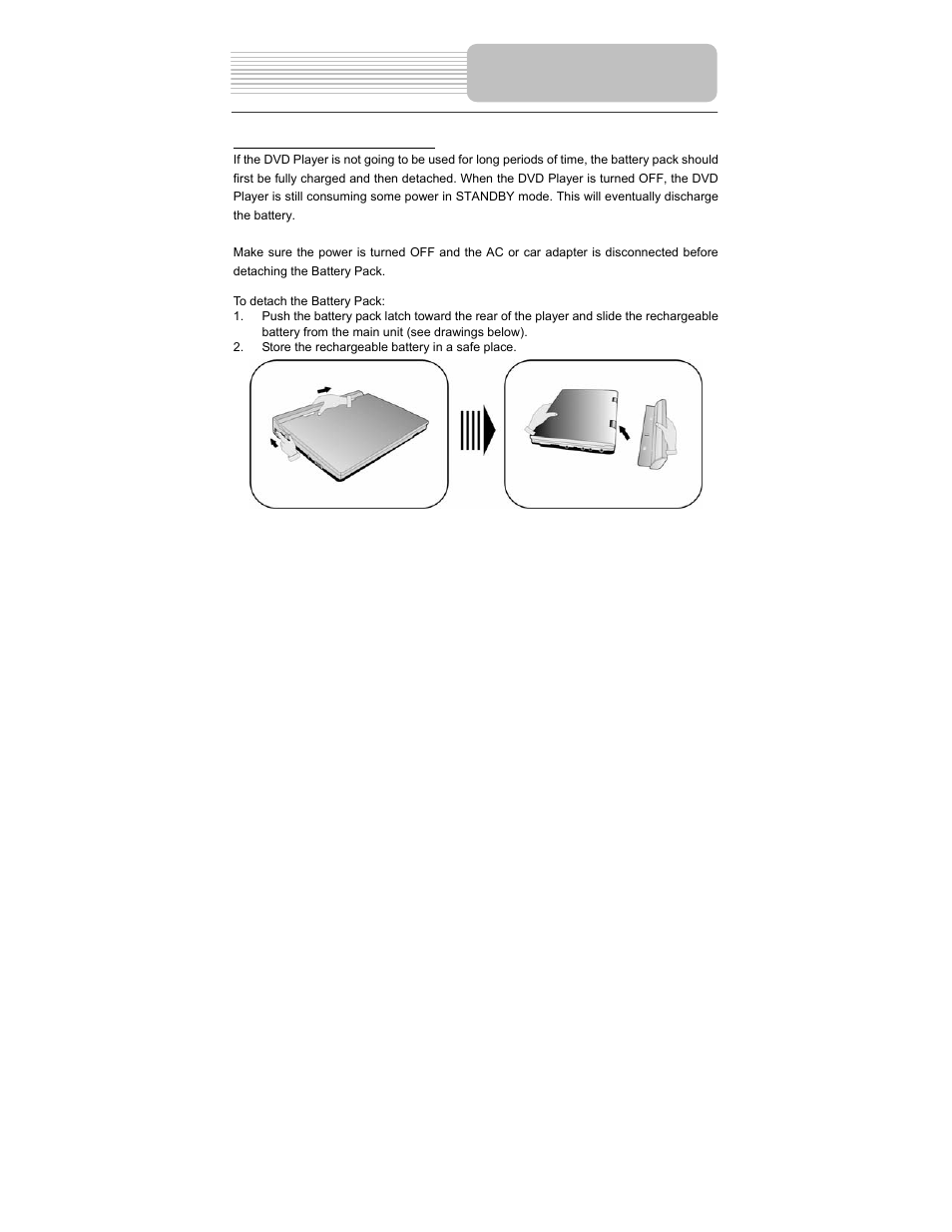 Rechargeable battery | Polaroid PDM-0711 User Manual | Page 19 / 37