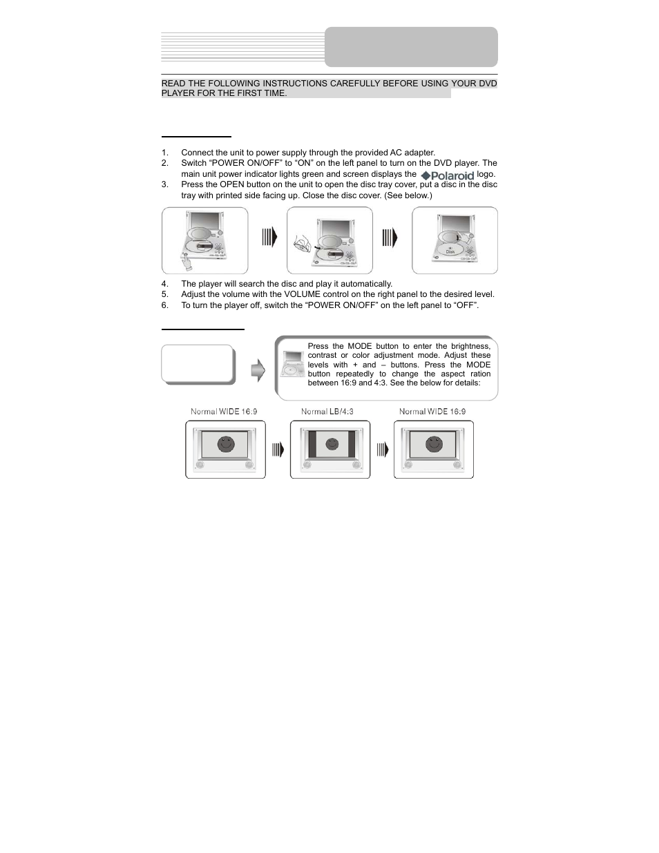 Playback operation | Polaroid PDM-0711 User Manual | Page 21 / 37