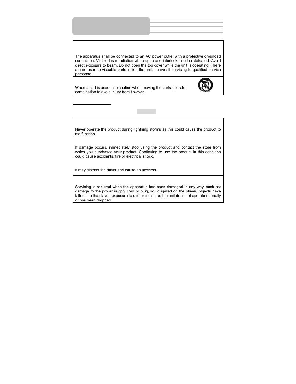Safety instructions | Polaroid PDM-0711 User Manual | Page 4 / 37