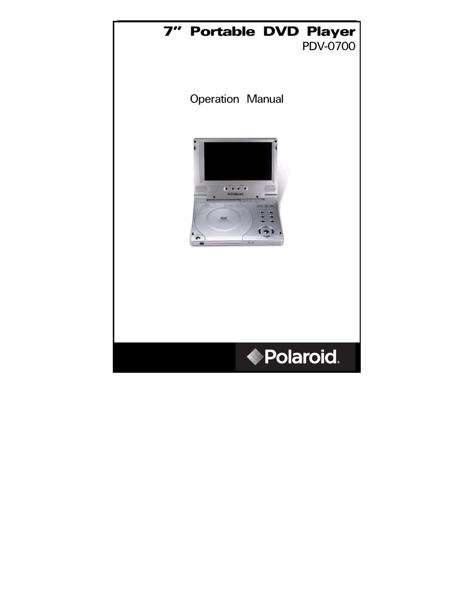 Polaroid PDV-0700 User Manual | 27 pages