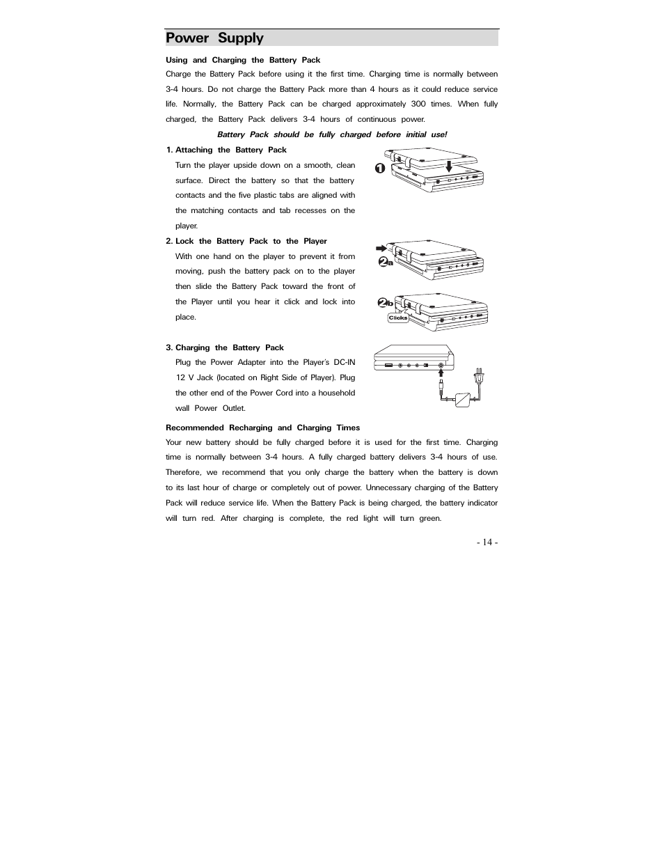 Power supply | Polaroid PDV-0700 User Manual | Page 13 / 27